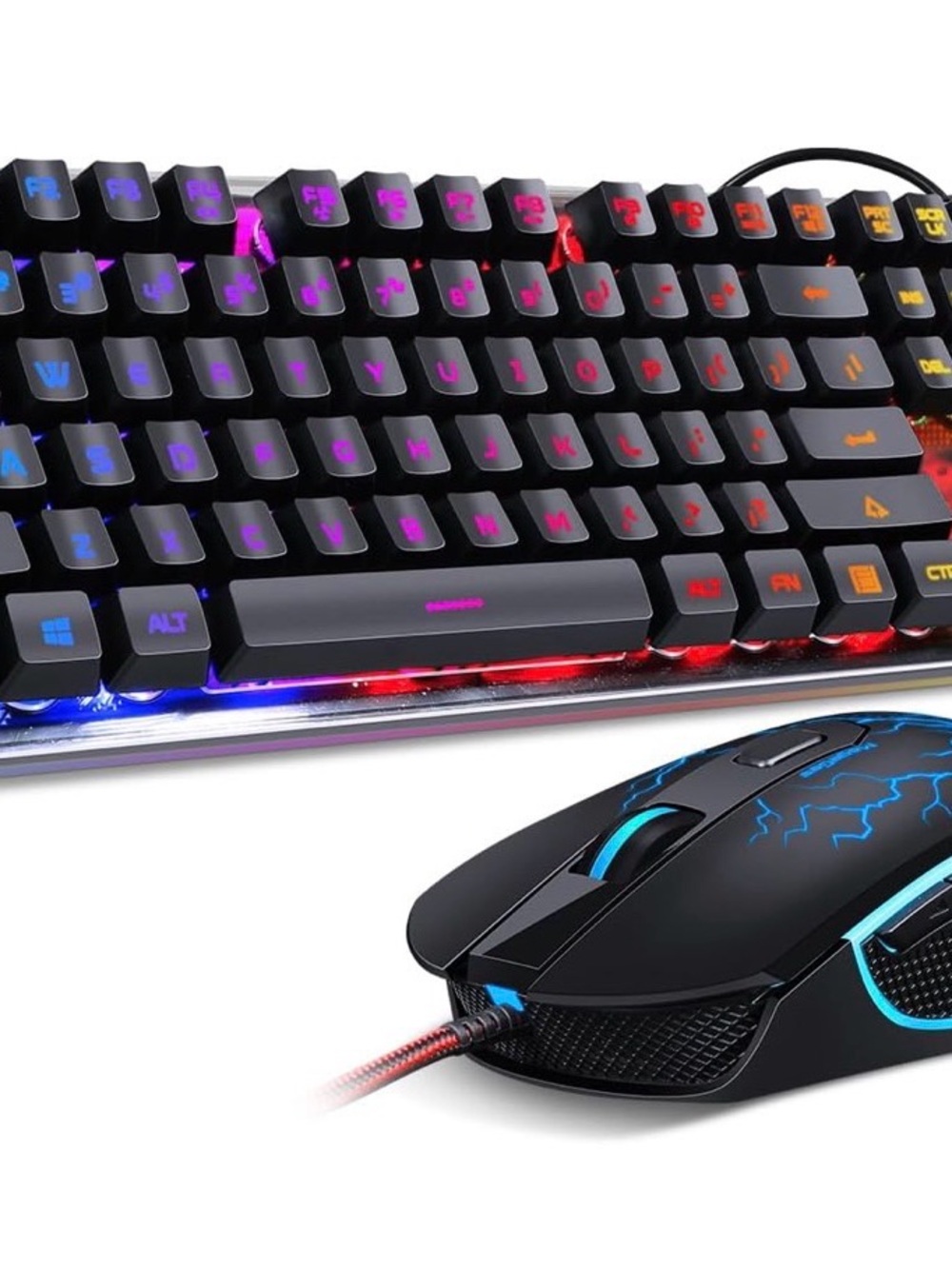Wired multicolored Gaming Keyboard and Mouse
